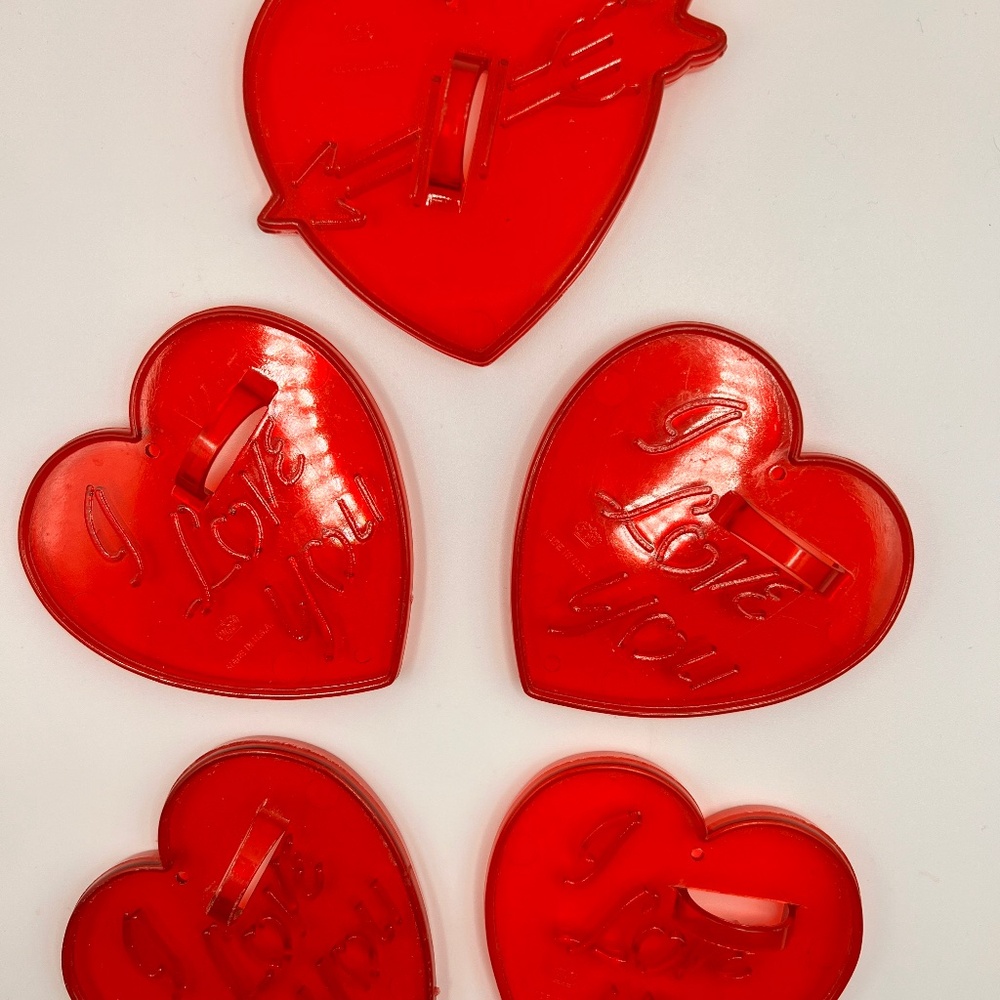 Vintage Valentine’s Day Red HRM Cookie Cutter Set